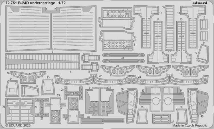 Eduard 72751 SET B-24D undercarriage (AIRF) 1/72