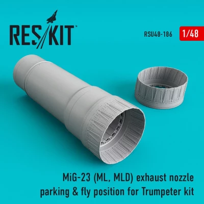Reskit RSU48-186 MiG-23 (ML,MLD) exh.nozzle parking&amp;fly posit. 1/48