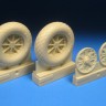 Barracuda Studios BCR24412 Grumman F6F-6 Hellcat Diamond Tread Wheels 1/24