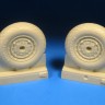 Barracuda Studios BCR24412 Grumman F6F-6 Hellcat Diamond Tread Wheels 1/24
