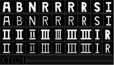 Eduard XT021 German Letters Small