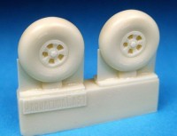 Barracuda Studios BCR72137 Fairey Firefly I, Barracuda Early Mainwheels (designed to be used with Frog, Novo and Special Hobby kits) 1/72