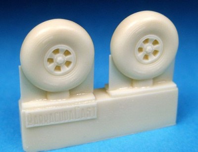 Barracuda Studios BCR72137 Fairey Firefly I, Barracuda Early Mainwheels (designed to be used with Frog, Novo and Special Hobby kits) 1/72