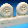 Barracuda Studios BCR72137 Fairey Firefly I, Barracuda Early Mainwheels (designed to be used with Frog, Novo and Special Hobby kits) 1/72
