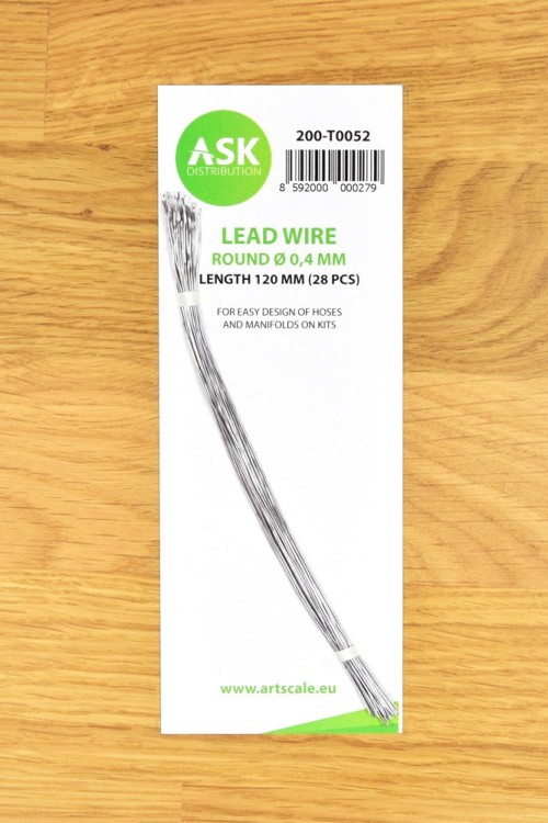 Art Scale 200-T0052 Lead Wire - Round 0,4 mm x 120 mm (28 pcs) No Scale
