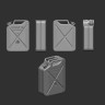 Art Scale 200-A72005 Jerry can 20 litre, German army WWII x 10 pcs 3D-Printed 1/72