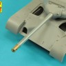 Aber 35L284 90mm M-36 tank barrel cyrindrical Muzzle Brake without mantlet cover for U.S. M47 Patton (designed to be used with Italeri and Takom kits) 1/35