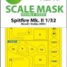 Art Scale 200-M32016 Supermarine Spitfire Mk.II wheels and canopy frame paint masks (inside & outside) Kabuki masking foil 1/32