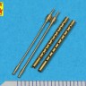Aber A48013 Set of 2 barrels for Japan Type 3 MG. Fits to every Japanese fighter using 13,2 mm Type 3 aircraft machine guns used on Mitsubishi A6M5B/A6M5C, A6M7, A6M8 Zero (designed to be used with Hasegawa and Tamiya kits) 1/48