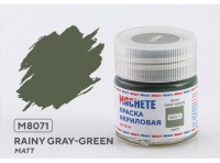 Machete M8071 Краска акриловая Rainy gray-green (Дождливый серо-зелёный, матовый) 10 мл.