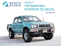 Quinta Studio QD35111 Toyota Hilux (MENG) 3D Декаль интерьера кабины 1/35