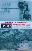 Kora Model C3504 AN/TPS - 2 radio set Willys MB Jeep (TAM/ITA) 1/35