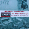 Kora Model C3504 AN/TPS - 2 radio set Willys MB Jeep (TAM/ITA) 1/35