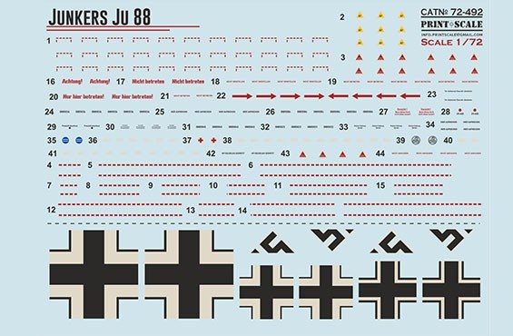 Print Scale 72492 Junkers Ju-88A 1/72
