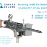 Quinta studio QT48149 Авиационный пулемет Browning .30 M2 AN (подвижный), 2 шт (для всех моделей) 1/48