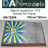 Dan Models 72254 подставка для модели ( тема ВВС СССР - подложка фото бетонка + флаг ВВС ) размеры 180мм*280мм