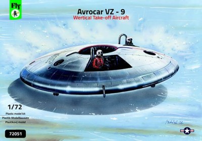 Fly model 72051 Avrocar VZ-9 Vertical Take-Off Aircraft 1/72