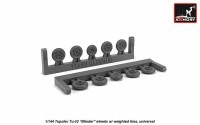 Armory ARAW14014 Tupolev Tu-22 "Shilo" wheels 1/144