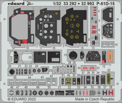 Eduard 33292 SET P-51D-15 (REV) 1/32