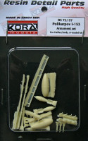 Kora Model DS72157 Polikarpov I-153 Armament set (HEL/SMER/AMOD) 1/72