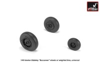 Armory ARAW48409 Blackburn/Hawker-Siddeley Buccaneer S.2B wheels with weighted tires 1/48