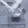 Advanced Modeling AMC 48038 OFAB-500ShR 500kg HE Fragment.Bomb (2 pcs.) 1/48