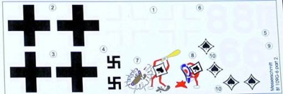 Lf Model C48158 Decals Messerschmitt Bf 109G-6 Comiso Pt.2 1/48