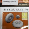 Eduard 6481163 BRASSIN Beaufighter Mk.VI wheels (REV) 1/48