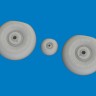 Eduard 6481163 BRASSIN Beaufighter Mk.VI wheels (REV) 1/48