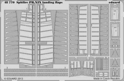 Eduard 48770 Spitfire PR.XIX landing flaps