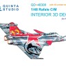 Quinta studio QD+48308 Dassault Rafale C/M (Revell) (с 3D-печатными деталями) 1/48