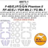 KV Models 48073-1 F-4B/EJ/F/S/G/N / RF-4E/EJ Phantom II / FGR Mk.2 / FG Mk.1 (HASEGAWA #07441, #07419, #07437, #07483, #07484, #07487, #07490, #07496, #07476, #07475, #07396, #07392, #07355, #09970, #09586, #09923, #09672, #09883, #09831, #P15, #07210 / R