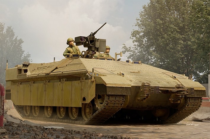 Hobby Boss 84525 Израильский гусеничный бронетранспортёр Namer-2 IFV 1/35