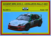 REJI MODEL DECRJ2401A 1/24 Accent WRC EVO 2 - Catalunya Rally 2001