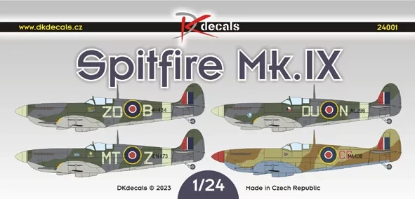 Dk Decals 24001 Spitfire Mk.IXc (4x camo) Part 1 1/24