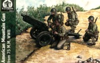 Waterloo 1815 WLAP038 American 75mm WWII Mountain Gun. 3 guns and 4 grew figures for each gun 1/72