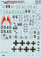 Print Scale 72-169 Messerschmitt Bf.110 Night Fighter & Interceptor Aces 1/72