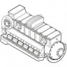 CMK 7163 Jumo 211F-Germ. aircraft engine WWII 1/72