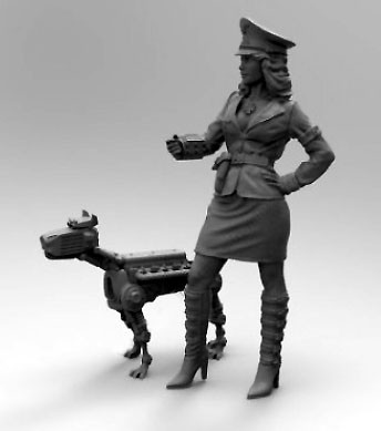 Girls G-35044 Ева и ее механическая собака, Вермахт 1946 1:35