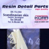 Kora Model DS72250 DH.60 Scandinavian skis (AMOD) 1/72