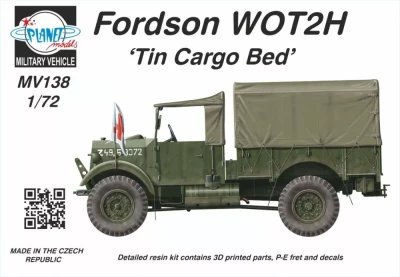 Planet Models MV72138 Fordson WOT2H 'Tin Cargo Bed' 1/72