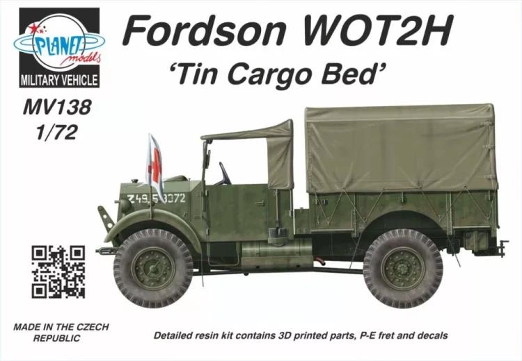 Planet Models MV72138 Fordson WOT2H 'Tin Cargo Bed' 1/72