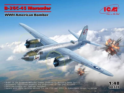 ICM 48328 B-26C-45 Marauder American WWII Bomber 1/48