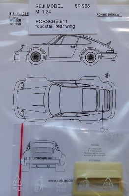 Reji Model 968 Porsche 911 - 'ducktail' rear wing 1/24