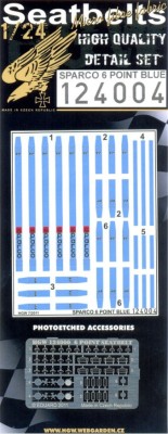 HGW 124004 SPARCO 6 POINT BLUE (1:24) 1/24