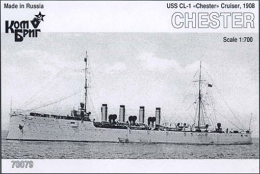 Combrig 70079 USS CL-1 Chester Cruiser, 1908 1/700