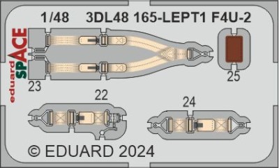 Eduard 3DL48165 F4U-2 SPACE (MAGIC F.) 1/48
