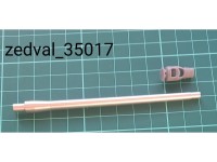 Zedval 35017 122 мм ствол Д-25T ИС-2, ИС-3, ИС-4 с дульным тормозом 1/35