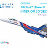Quinta studio QD32088 Су-27 (Trumpeter) (full version) 3D Декаль интерьера кабины 1/32