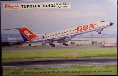 AZ Model 14410 Tupolev Tu-134A (Aeroflot, new CSA) 1/144